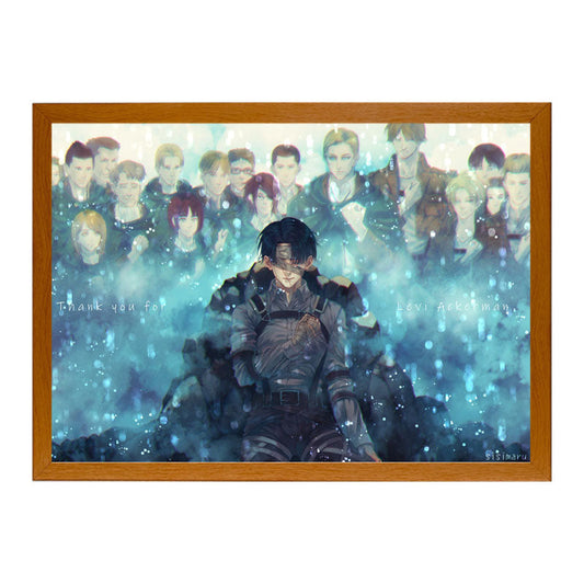 Captain Levi LED Night Light - Attack on Titan Lamp Artwork for Fans